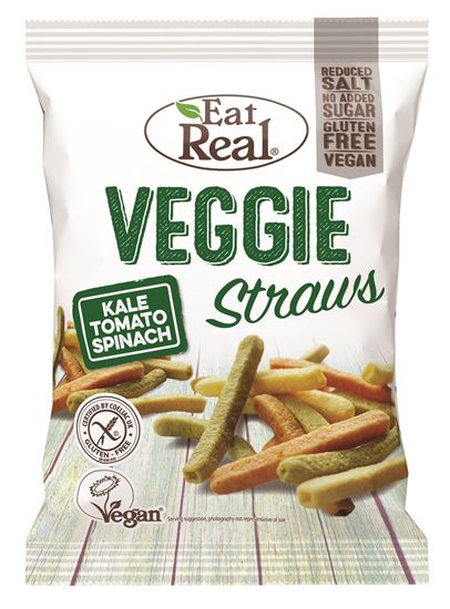 Picture of Eat Real: Veggie Straws & Kale (12 X 45g)