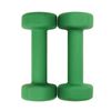 Picture of Mad Fitness: Green Neoprene 1.5 KG Dumbbells (Pair) (FDBELL1HALF)