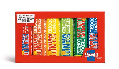 Picture of Tony's Chocolonely Rainbow Tasting Set (6 x 47g Bars): OUT OF STOCK