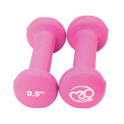 Picture of Mad Fitness: Pink Neoprene 0.5 KG Dumbbells (Pair) (FDBELL05)