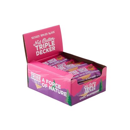 Picture of Tribe Nut Butter Triple Decker Vegan Protein Bar (12 x 40g Bars)