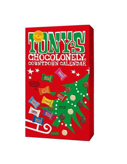 Picture of Tony's Chocolonely Advent Calendar (12 in a Xmas POS display box)