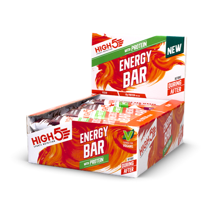 Picture of High 5 Vegan Energy Bar with Protein - 12 Bar Box