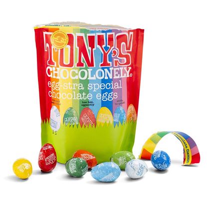 Tony's Chocolonely Easter Eggs Mixed Pouch (20 Eggs = 220g)