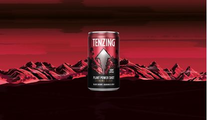 Picture of NEW: Tenzing High Caffeine Shots: Extreme Black: Black Cherry, Guarana & Goji 150ml Can (24 Pack): Best Before 18th March 2025