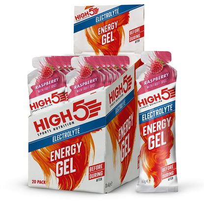 Picture of NEW: High 5 Electrolyte Energy Gel - (20 x 60g Gel)