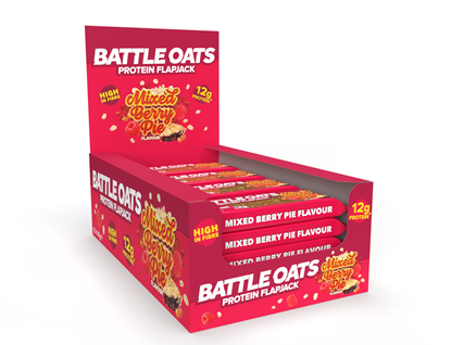 Picture of Battle Oats Low-Sugar Protein Flapjacks - 12 pack