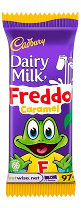 Picture of Cadbury Freddo Caramel Bars (60 Bars x 18g) 25p Price Marked