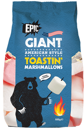 Picture of Epic Snax - Giant American Style Toastin' Marshmallows (6 x 400g packs)