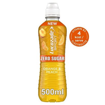 Picture of NEW: Lucozade Sport ZERO Sugar 500ml Bottle (12 Pack)