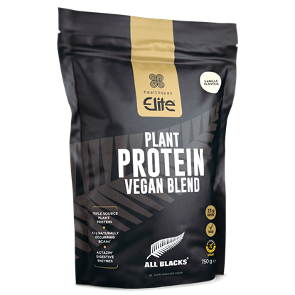 Picture of Healthspan Elite: All Blacks Plant Protein Vegan Blend - 720g