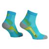 Picture of Absolute 360: Performance Running Socks: Quarter: Turquoise / Lime