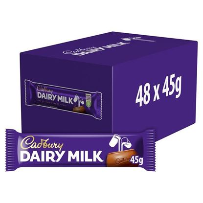 Picture of Cadbury Dairy Milk Chocolate Bar (48 x 45g)