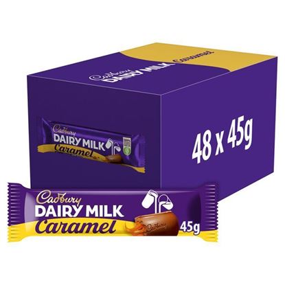 Picture of Cadbury Dairy Milk Caramel Chocolate Bar (48 x 45g)