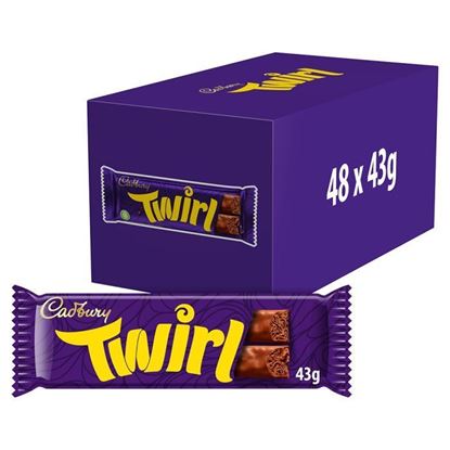 Picture of Cadbury Twirl Chocolate Bar (48 x 43g)