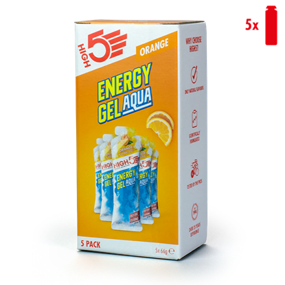 Picture of NEW: High 5 Energy Gel Aqua - 5 Pack