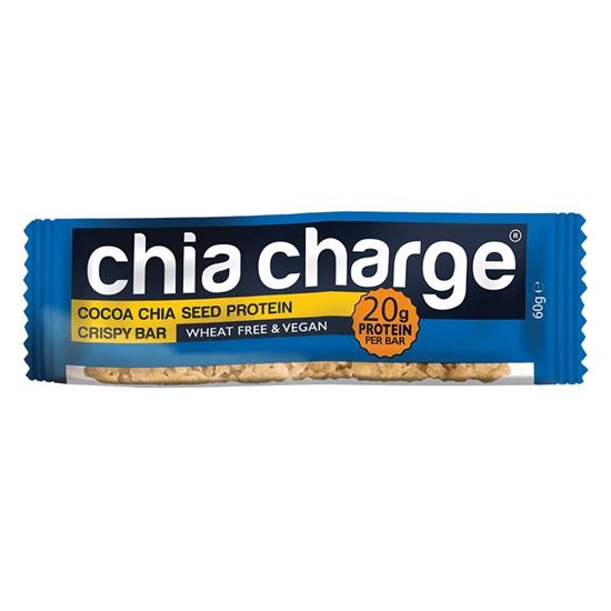 Picture of Chia Charge Crispy Vegan Protein Bars (10 x 60g Bars)