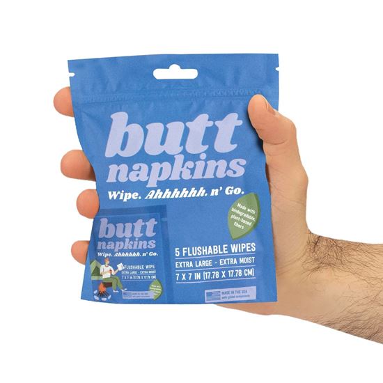 Picture of Butt Napkins - Camping Wipes (5 Pack)