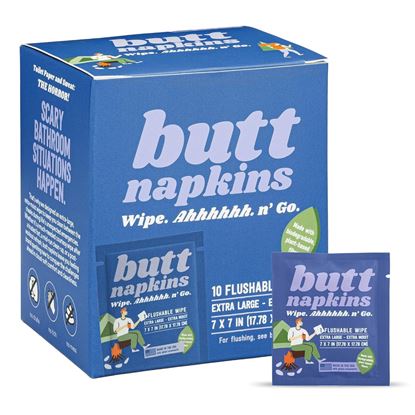 Picture of Butt Napkins - Camping Wipes (10 Pack)