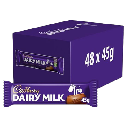 Picture of Cadbury Dairy Milk Chocolate Bar (48 x 45g)