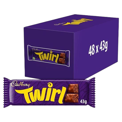 Picture of Cadbury Twirl Chocolate Bar (48 x 43g)
