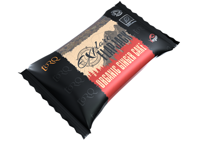 Picture of 60% OFF CLEARANCE: Torq Organic Explore Vegan Flapjacks Bar Flavour: Ginger Cake (20 X 65g) - (SHORT-DATED BB 06/10/25)