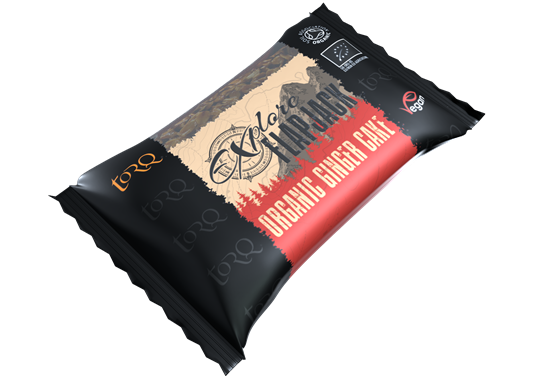 Picture of 60% OFF CLEARANCE: Torq Organic Explore Vegan Flapjacks Bar Flavour: Ginger Cake (20 X 65g) - (SHORT-DATED BB 06/10/25)