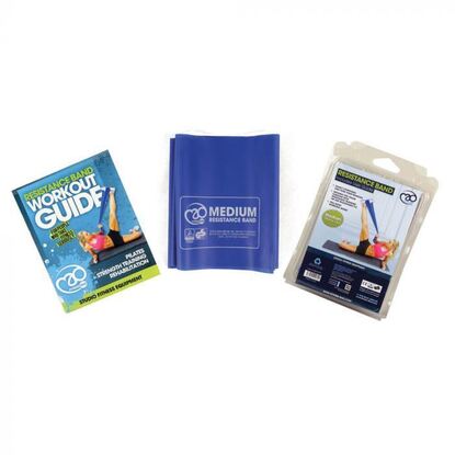 Picture of Mad Fitness: Medium Resistance Band 1.5m x 15cm & Guide (FRESBAND9M)