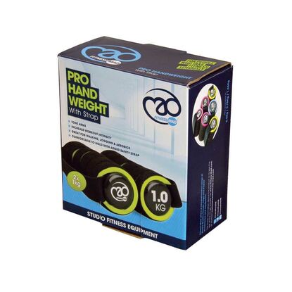 Picture of Mad Fitness: Pro Handweight 2 x 1Kg Green (FDBELLHAND1)