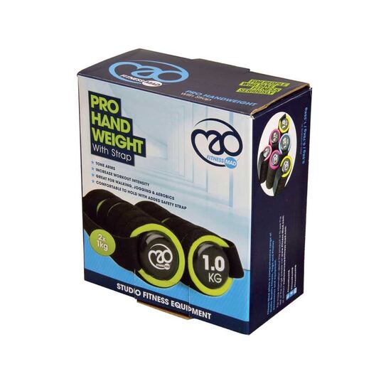 Picture of Mad Fitness: Pro Handweight 2 x 1Kg Green (FDBELLHAND1)
