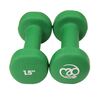 Picture of Mad Fitness: Green Neoprene 1.5 KG Dumbbells (Pair) (FDBELL1HALF)