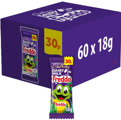 Picture of Cadbury Dairy Milk Freddo Bars (60 Bars x 18g) 30p Price Marked