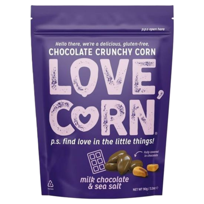 Picture of Love Corn: Chocolate Crunchy Corn (6 x 90g): OUT OF STOCK