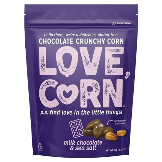 Picture of Love Corn: Chocolate Crunchy Corn (6 x 90g): OUT OF STOCK