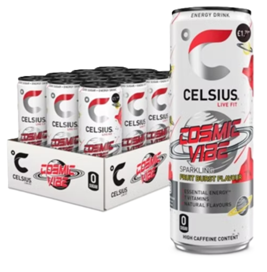 Picture of Celsius Cosmic Vibe Energy Drink 335ml (12 x 335ml)