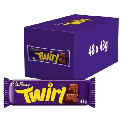 Picture of Cadbury Twirl Chocolate Bar (48 x 43g): OUT OF STOCK