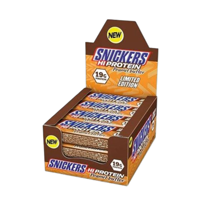 Show details for Snickers Peanut Butter - Hi Protein Bars (12 Bars) Picture of Snickers Peanut Butter - Hi Protein Bars (12 Bars)