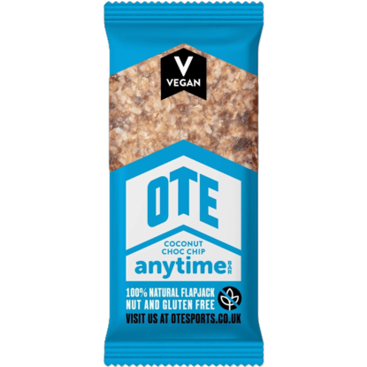 Picture of 70% OFF CLEARANCE: Anytime Bar: 100% Natural Flapjacks (16 x 62g) Flavour: Coconut Choc Chip - (OUT OF DATE BB: 23/09/25)