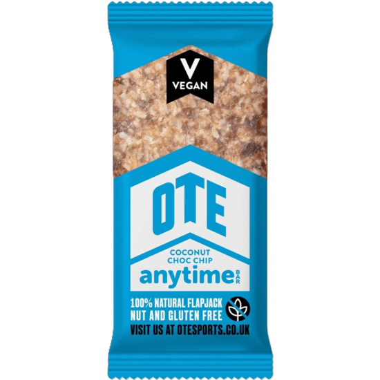 Picture of 70% OFF CLEARANCE: Anytime Bar: 100% Natural Flapjacks (16 x 62g) Flavour: Coconut Choc Chip - (OUT OF DATE BB: 23/09/25)