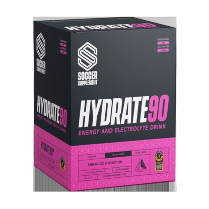 Picture of Soccer Supplements: Hydrate90® Sachets - Carbohydrate and Electrolyte powder (12 x 33g)