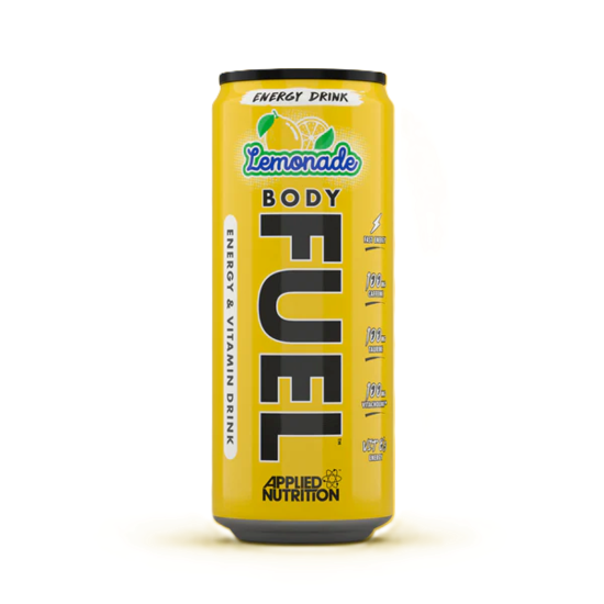 Picture of 50% OFF CLEARANCE: Applied Nutrition: Body Fuel Energy Drink (12 x 300ml cans) Lemonade (SHORT DATED: BB 11/25)