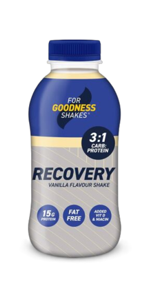 Show details for NEW FORMAT: For Goodness Shakes RTD - Sports Recovery Shake - 435ml x 8 bottles (17g Protein) Picture of NEW FORMAT: For Goodness Shakes RTD - Sports Recovery Shake - 435ml x 8 bottles (17g Protein)