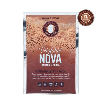 Picture of OUT OF STOCK UNTIL JULY: Veloforte Nova: Plant Protein Recovery Drink (12 X 67g SACHETS)