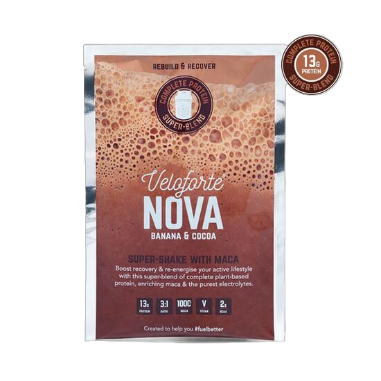 Picture of OUT OF STOCK UNTIL JULY: Veloforte Nova: Plant Protein Recovery Drink (12 X 67g SACHETS)