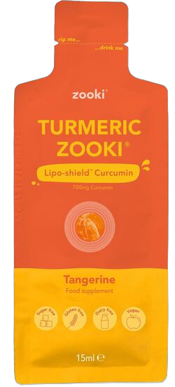 Picture of Zooki: Turmeric (20 x 15ml Sachets): Tangerine Flavour