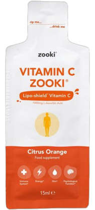 Picture of Zooki: Vitamin C (20 x 15ml Sachets): Citrus Orange Flavour