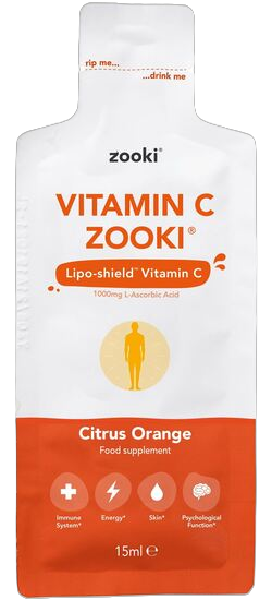 Picture of Zooki: Vitamin C (20 x 15ml Sachets): Citrus Orange Flavour