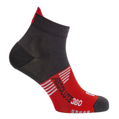 Picture of Absolute 360: Performance Running Socks: Ankle: Black / Red
