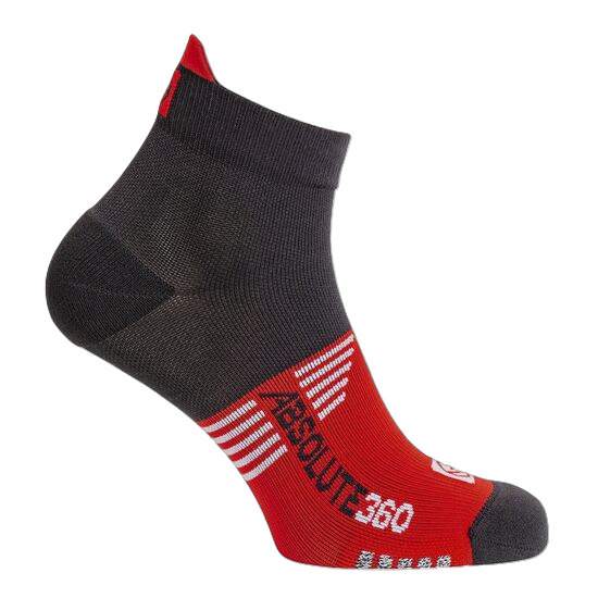 Picture of Absolute 360: Performance Running Socks: Ankle: Black / Red