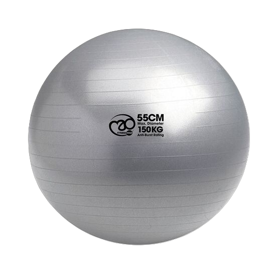 Picture of Mad Fitness: 150Kg Anti-Burst Swiss Ball & Pump - 75cm Silver (FBALL10075)